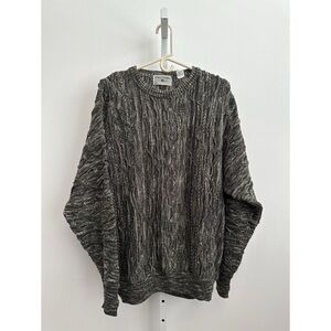 IDEA UOMO Vintage Textured Knit Pullover Sweater Multi | XL
